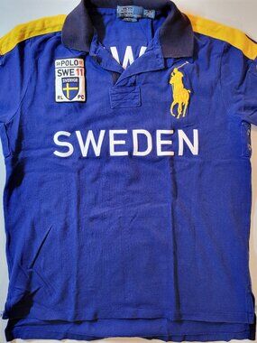 Polo by Ralph Lauren Mens Sweden Polo Shirt Big Pony Size Large